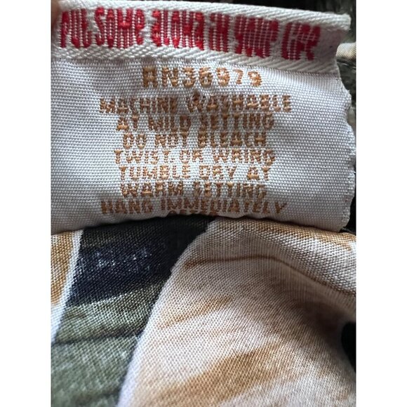 Go Barefoot Vintage Reverse Floral Print Pullover Hawaiian Shirt Large Pocket - Picture 8 of 8